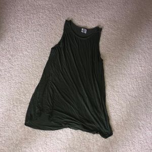 Arm green tank top dress